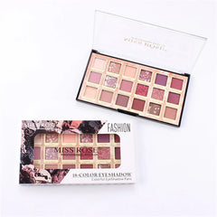 Miss Rose Rose Gold Eyeshadow Palette -  18 Colors