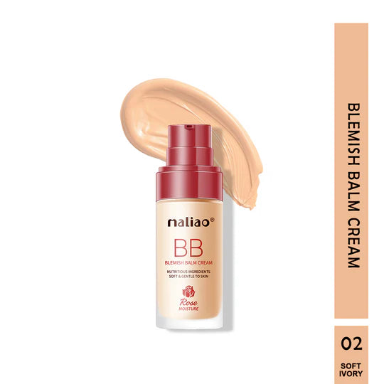 Maliao BB Blemish Balm Cream Rose Foundation Moisture - 30ml