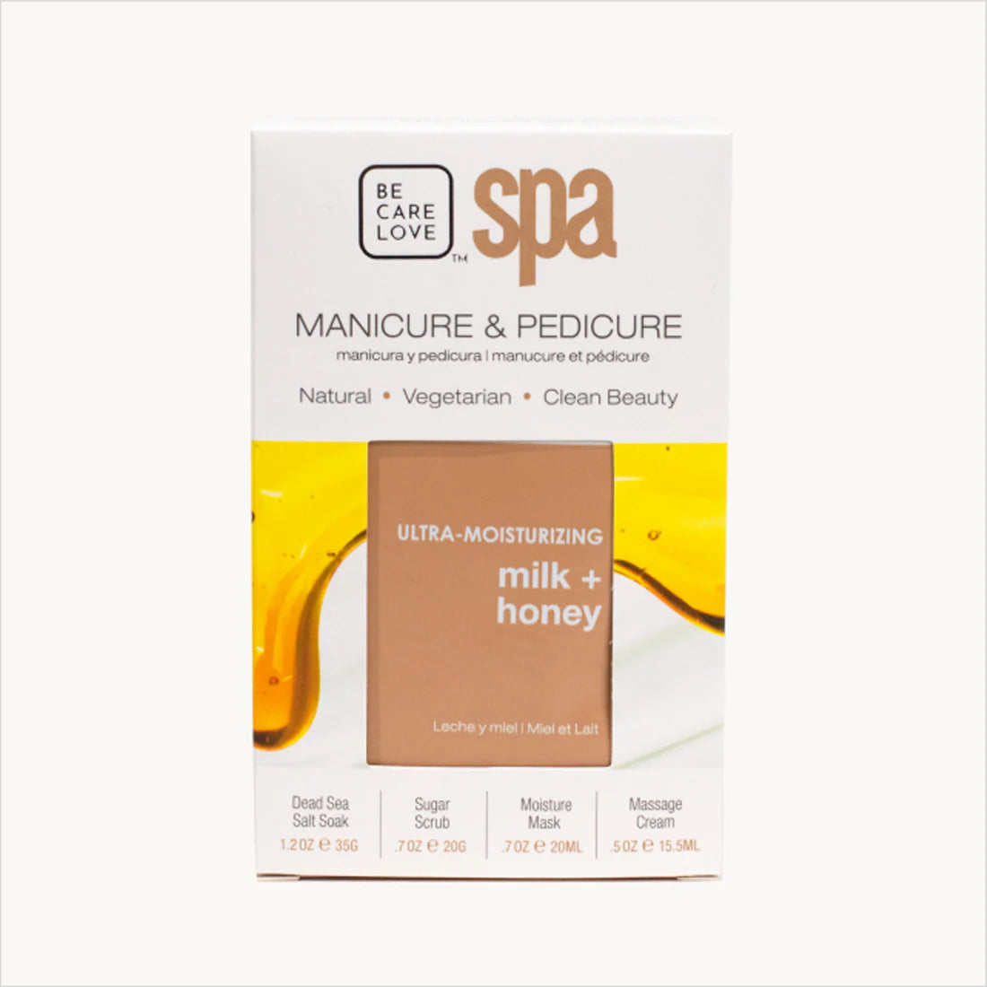 Be Care Love Milk + Honey Ultra-Moisturizing Spa 4 Pcs Set