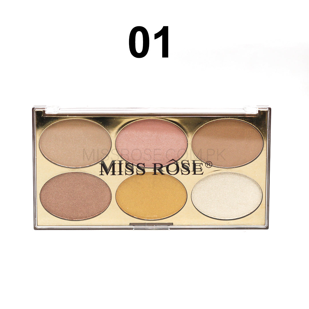 Miss Rose Gilded Ellipse Highlighters Kit