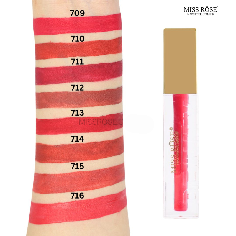Miss Rose Golden Gleam Beauty Lip Gloss - Miss Rose Com Pk