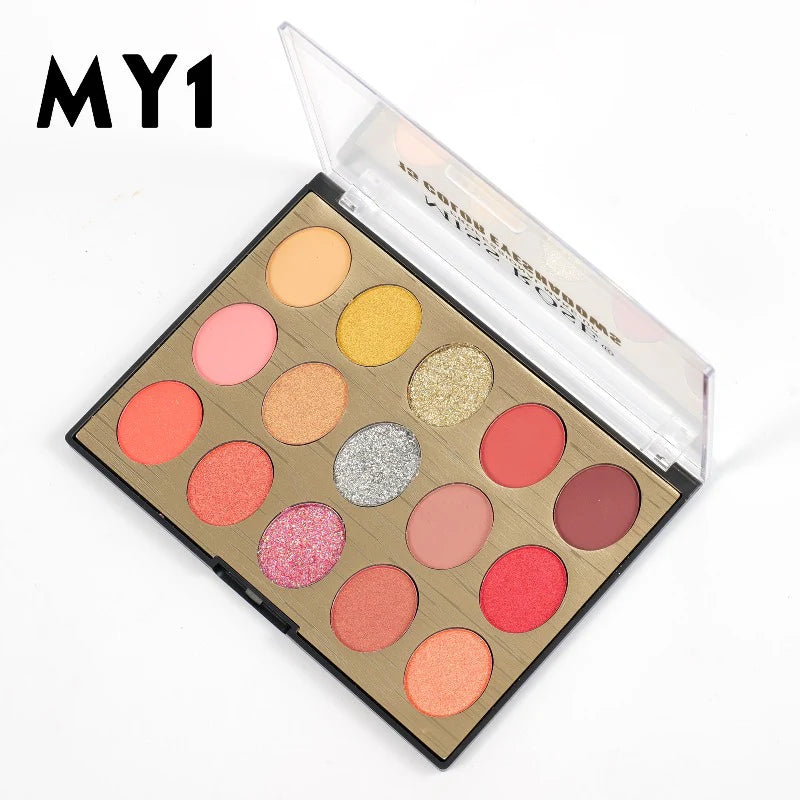 Miss Rose Spectrum Eye Palette - 15 Shades