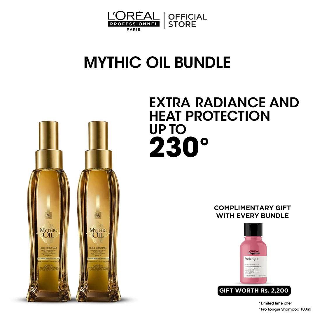 Loreal Mythic Oil Bundle + FREE Pro Longer Shampoo 100ml