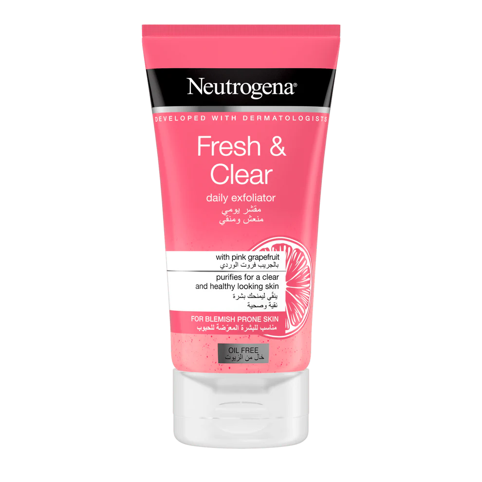 Neutrogena Fresh & Clear Pink Grapefruit Scrub - 150ml