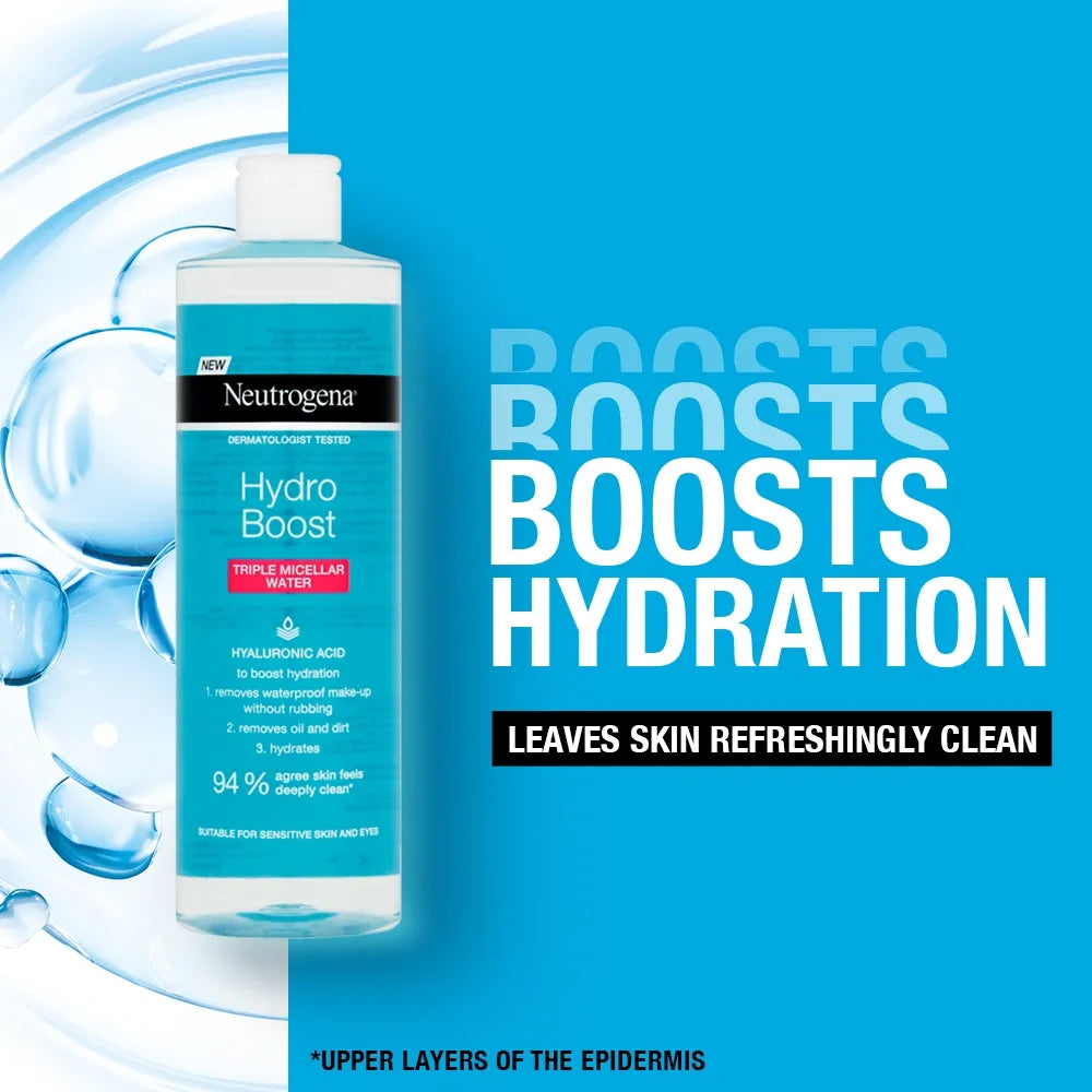 Neutrogena Hydro Boost Triple Micellar Water, 400ml