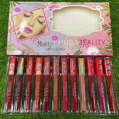 12 Pcs Huda Beauty Matte Liquid Lip Gloss