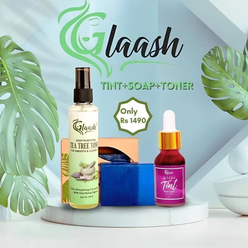 Glaash Pack Of 03 TINT + SOAP + TONER
