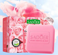Sadoer Organic Refreshing Rose Flower Facial Soap  - 100g