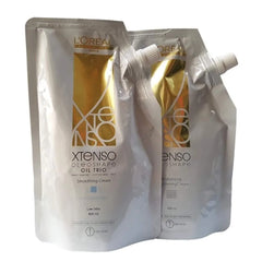 Original Loreal  x-tenso Hair Straightener Kit (Natural Hair Smoothing Cream 400ml + Neutralizer400ml)