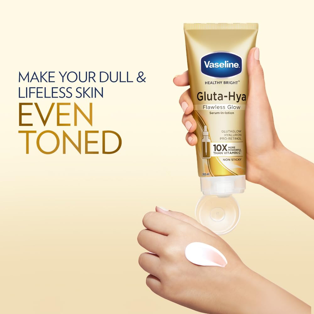 Original Vaseline Gluta‑HYA Serum Burst Lotion Flawless Bright - 300 ml, Made in Thailand