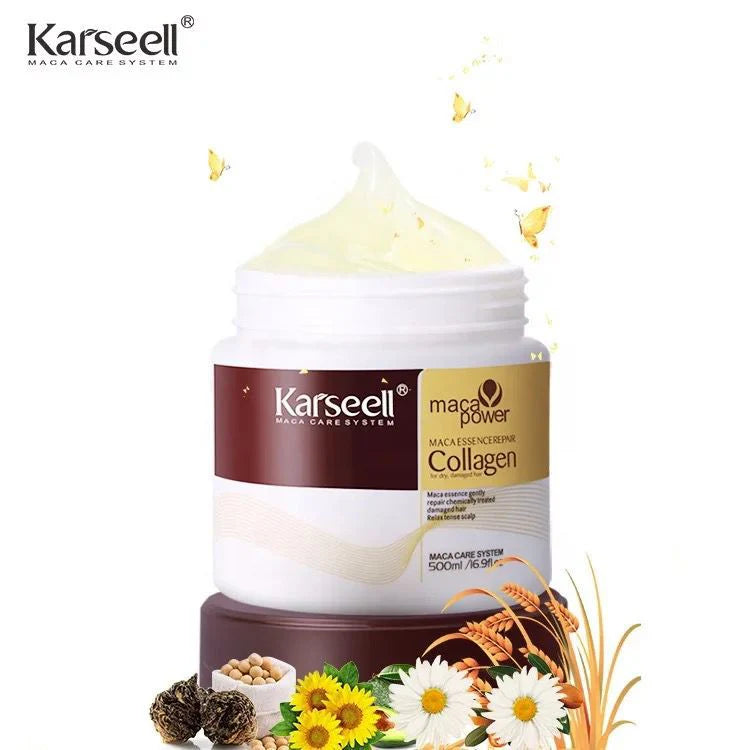 Karseell Collagen Hair Treatment Deep Repair Conditioning Argan Oil Collagen Hair Mask 500ml
