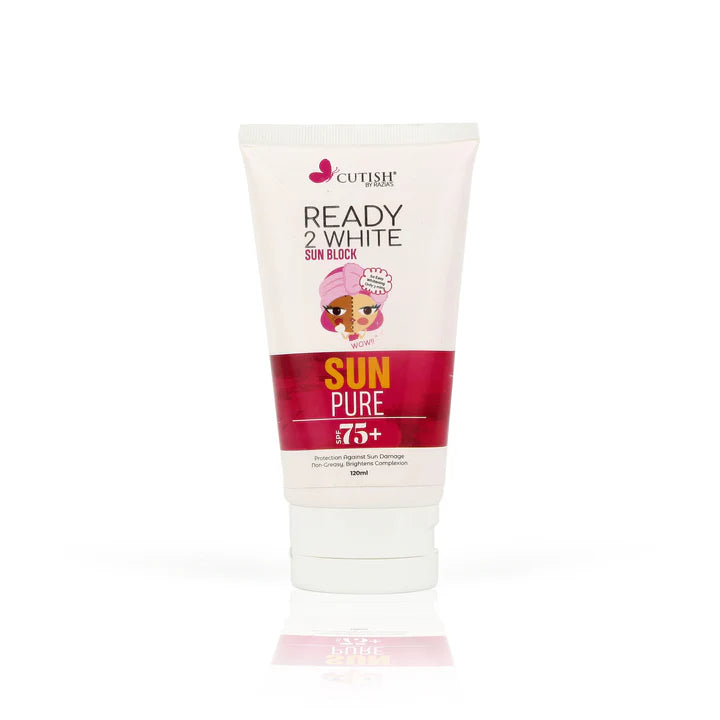 Cutish Ready To white Sunblock 120ml