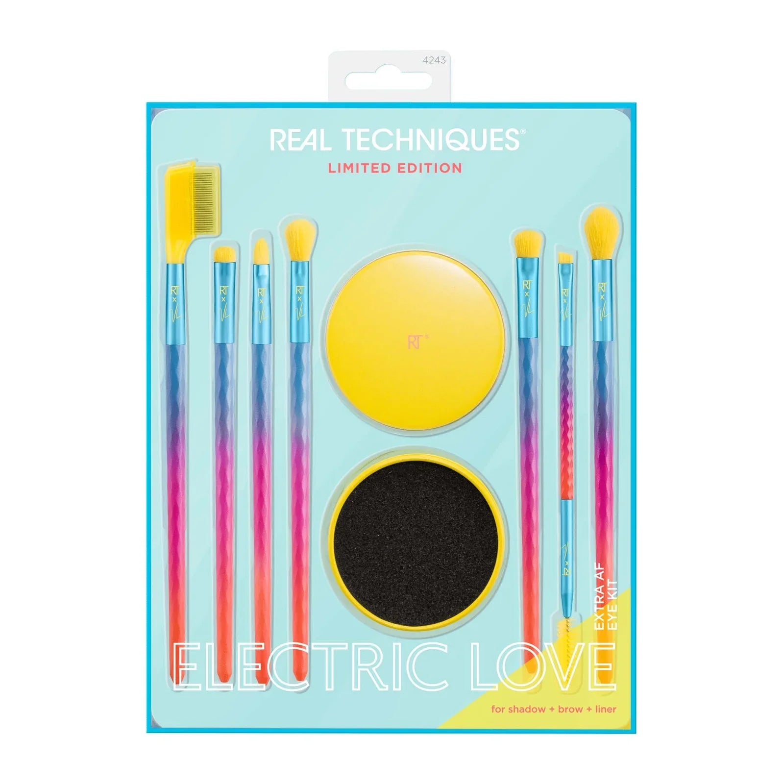 Real Techniques Limited Edition Electric Love Extra AF Eye Kit - 8 piece