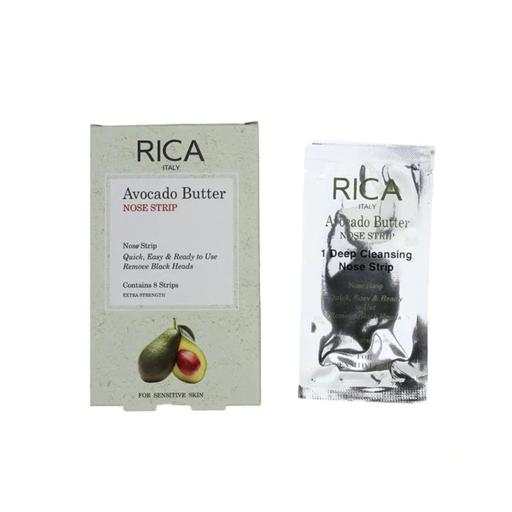 Rica Nose Strip for Sensitive Skin Avocado Butter 8 Strips