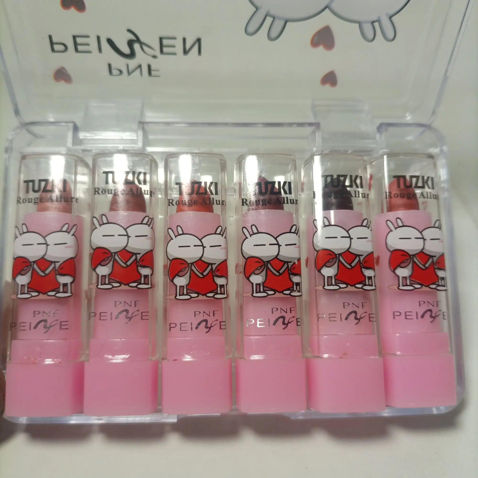 6 Pcs Beautiful Pocket Size Lipstick