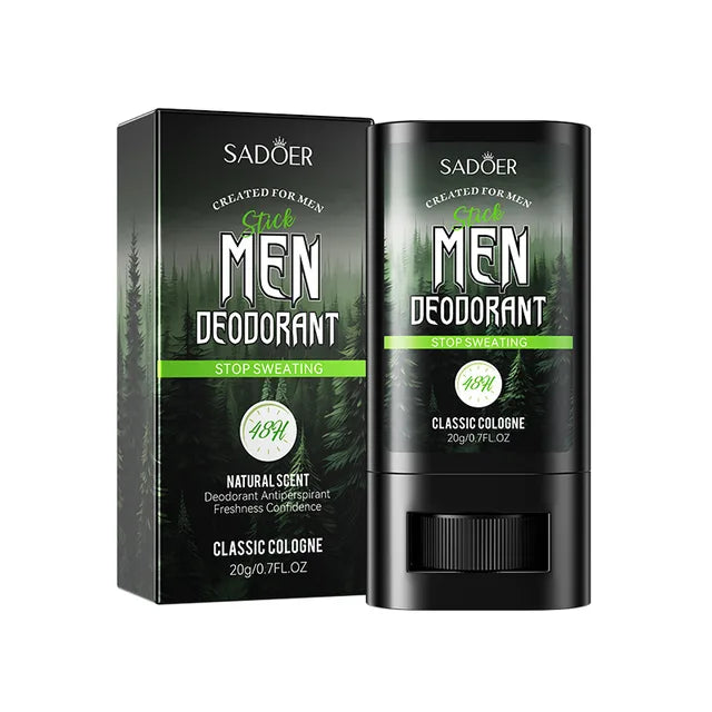 SADOER Men's Anti Sweating Cream Stick Deodorant Classic Cologne