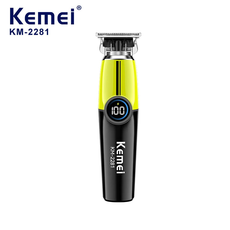 Kemei KM-2281 Electric Hair Clipper – Dual-Tone Stylish Design, USB Rechargeable, Professional Trimming & Styling Tool