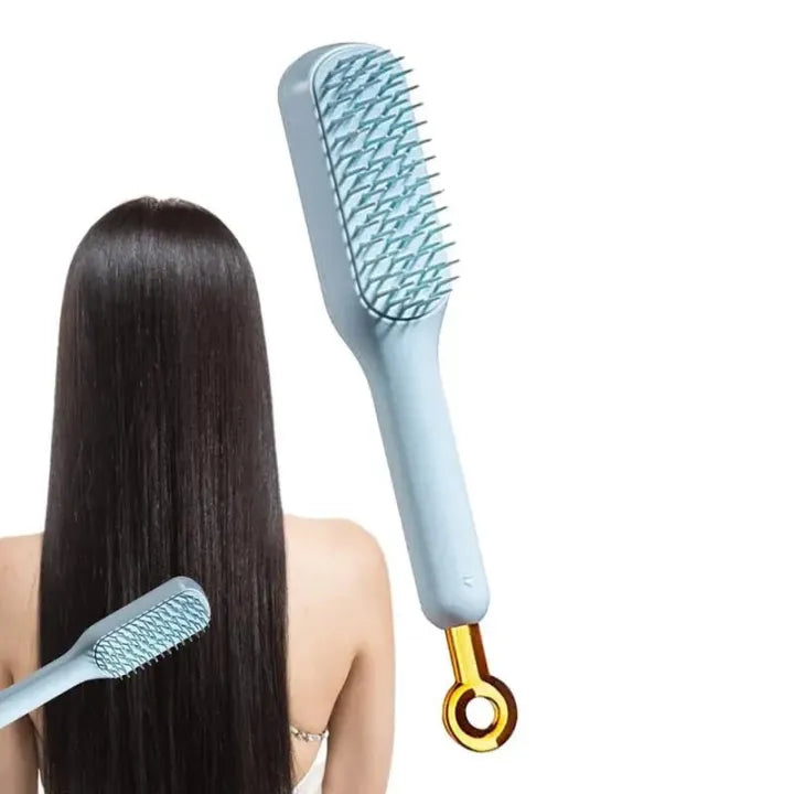 Self-Cleaning Anti-Static Massage Comb