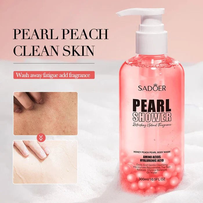 SADOER Natural Organic Peach Pearl Fragrant Shower Gel - 300ml