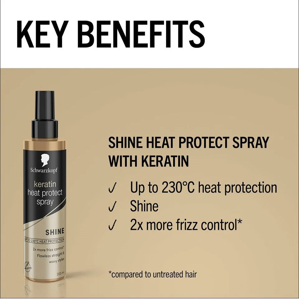 Schwarzkopf Styling Keratin Heat Protection Hair Spray