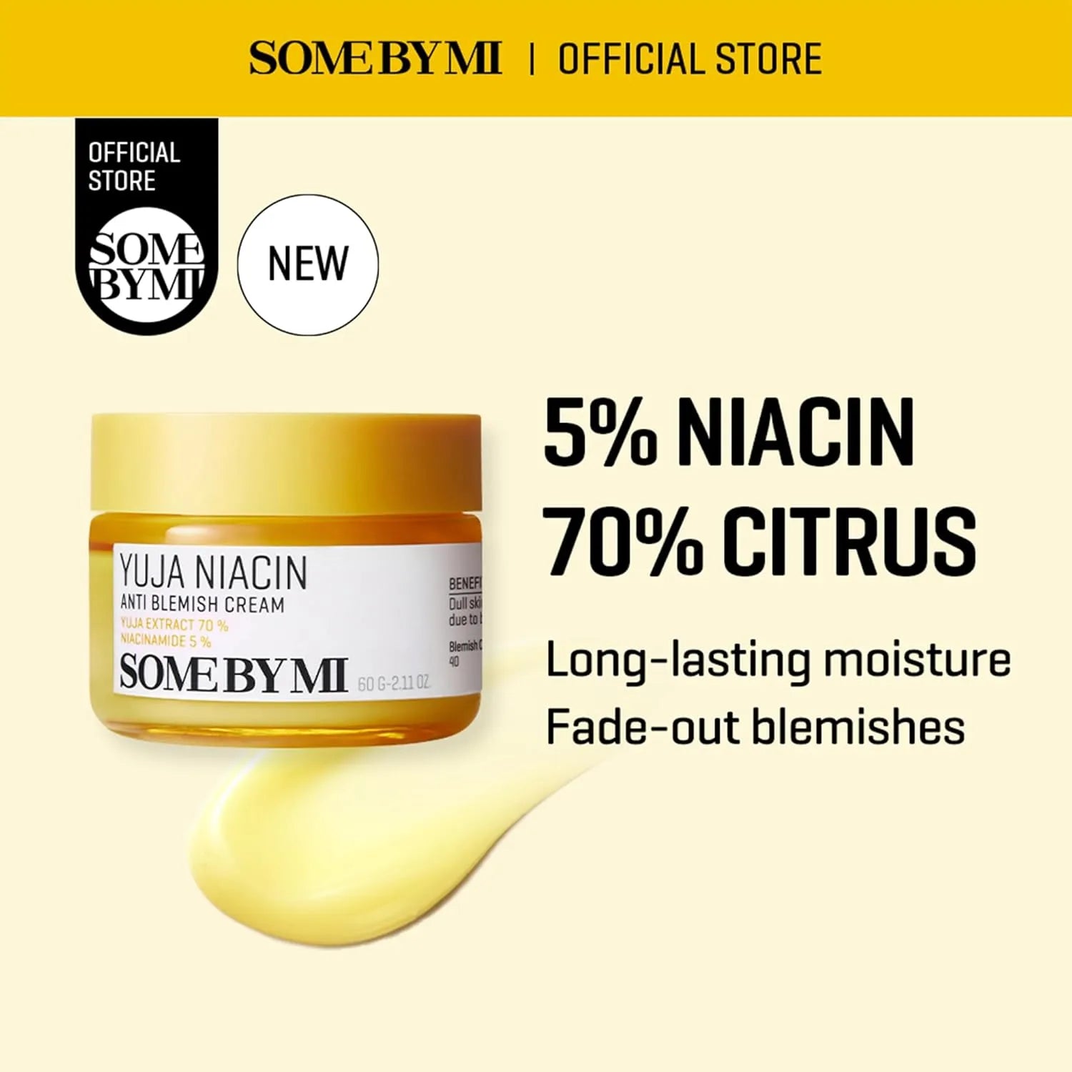 SOME BY MI Yuja Niacin Anti Blemish Cream - 60ml