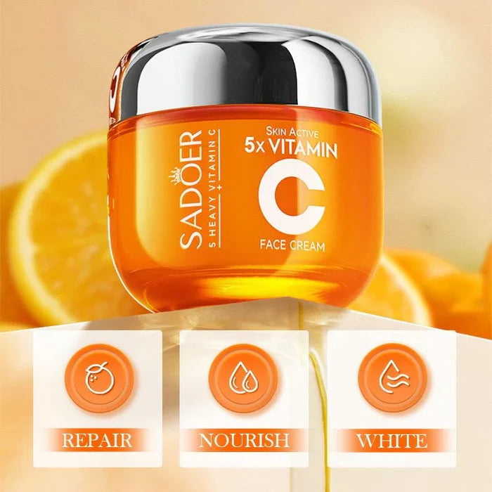 Sadoer 5x vitamin C Whitening Brightening Face Cream - 50g