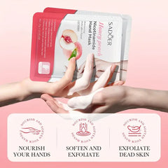 Sadoer Honey Peach Nicotinamide Moisturizing Hand Mask