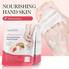 Sadoer Honey Peach Nicotinamide Moisturizing Hand Mask