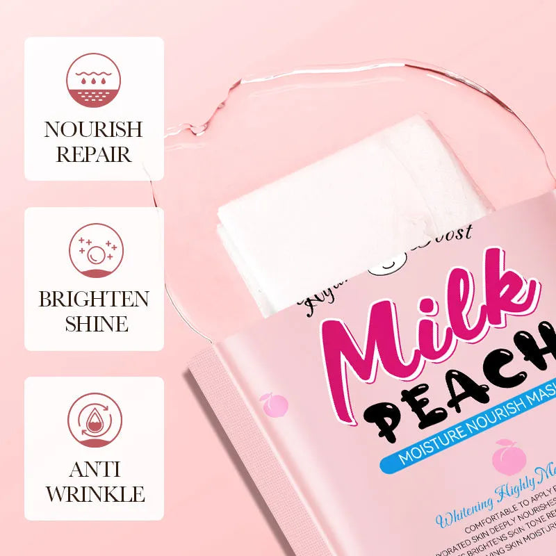 Sadoer Hydrating and Moisturising Hydro Boost Milk Peach Sheet Mask - 30g