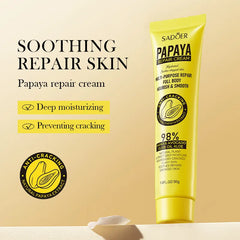 Sadoer Multi-purpose Repair Full Body Nourish and Smooth Papaya Repair Cream - 30g