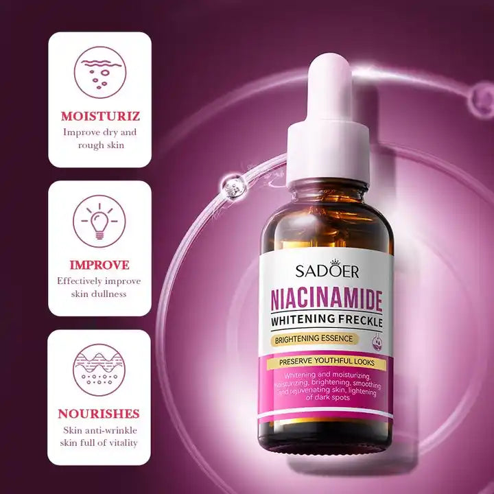 Sadoer Niacinamide Whitening Anti Freckle Essence Serum - 30ml