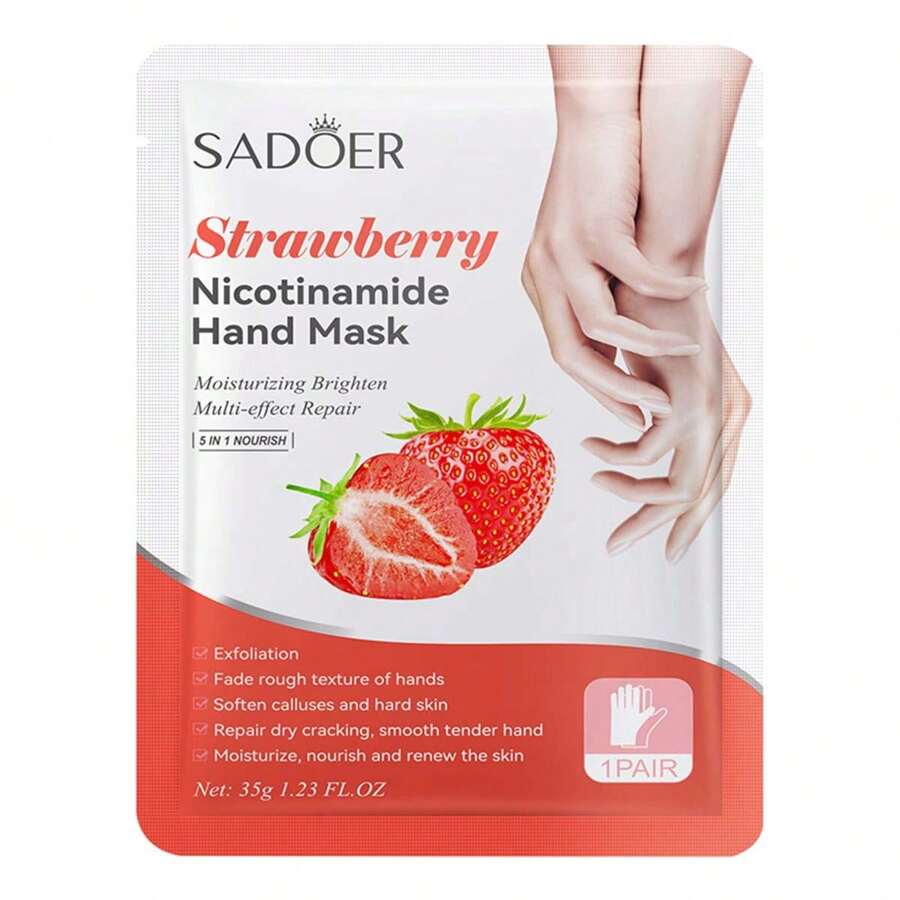 Sadoer Strawberry Nicotinamide Moisturizing Hand mask