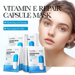 Sadoer Vitamin E Soothing Repair Capsule Facial Sheet Mask