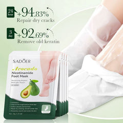 Sadoer Avocado Nicotinamide Moisturizing Foot Mask