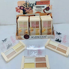 Seven cool 4 in 1 highlighter Palette
