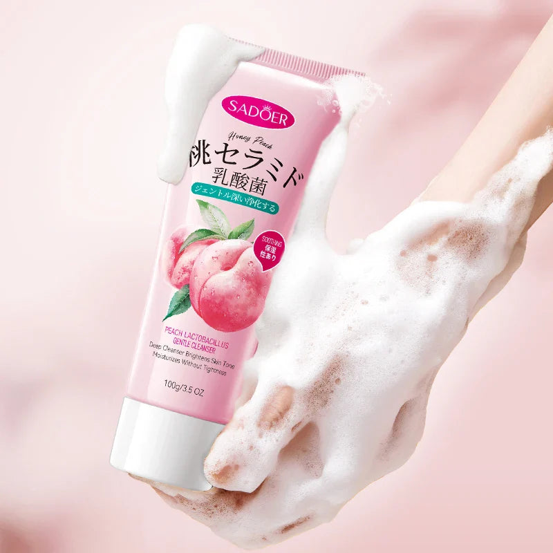 SADOER Organic Fruit Peach Cleanser Oil Control Facial Cleanser - 100gm