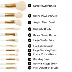 BH Cosmetics There's Snowbody Like You - 12 Pc Brush Set