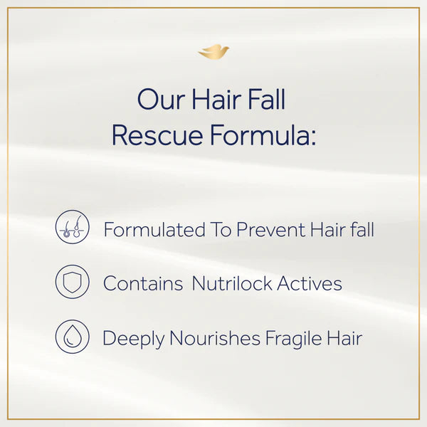 Dove Nutritive Solutions Hair Fall Rescue Shampoo, For Weak Hair Prone to Hair Fall, 650ml