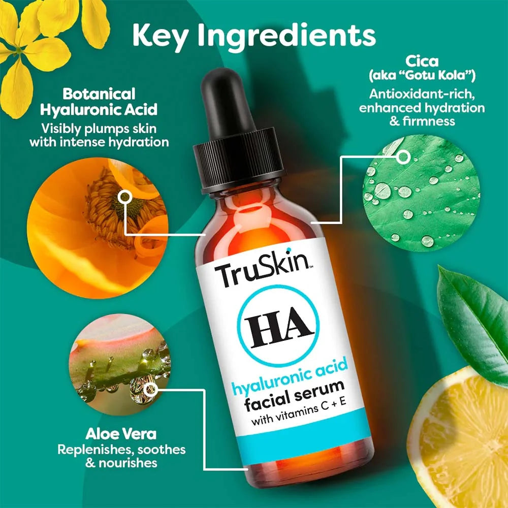 TruSkin HA Hyaluronic Acid Facial Serum – 30ml