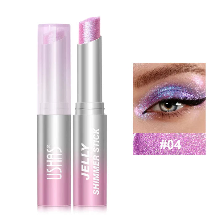 USHAS Jelly Eyeshadow Stick – Long Lasting Metallic Shimmer Eye Color