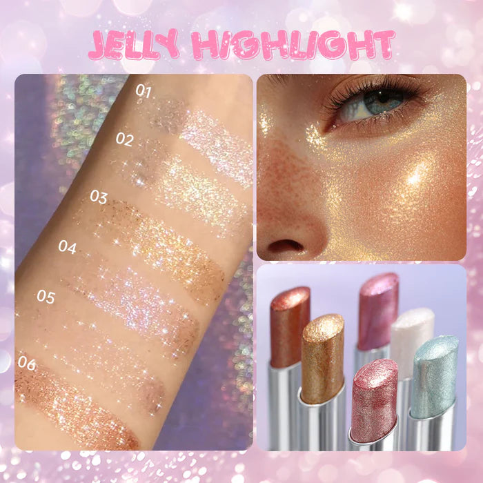 USHAS Jelly Eyeshadow Stick – Long Lasting Metallic Shimmer Eye Color