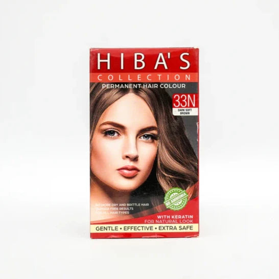 Hibas Collection Hair Color 33N Dark Soft Brown (60-ml)