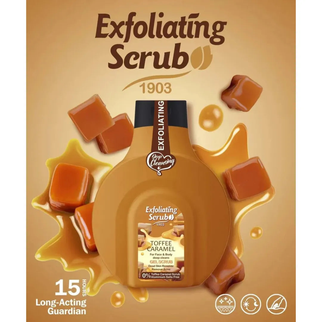 Fruit of the Wokali Toffee Caramel Gel Scrub