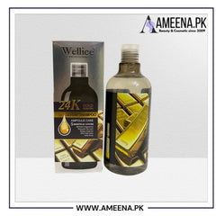 Wellice 24K Gold Keratin Ampoule Care Serum Shampoo,500ml