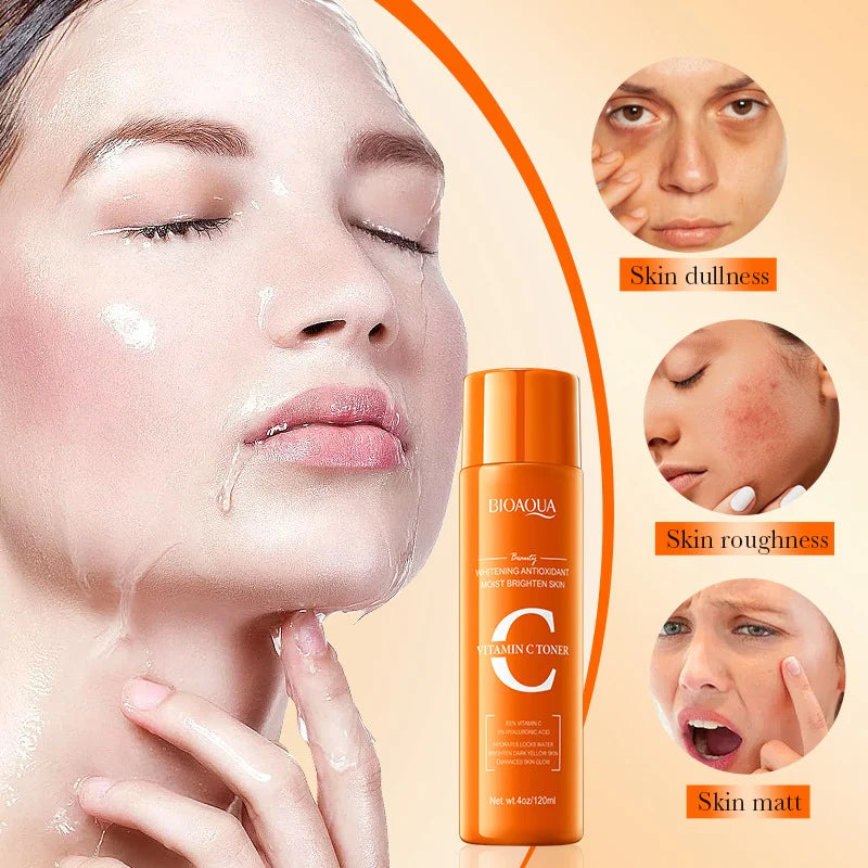 BIOAQUA Vitamin C Whitening Antioxidant Moist Brighten Face Toner – 120ml