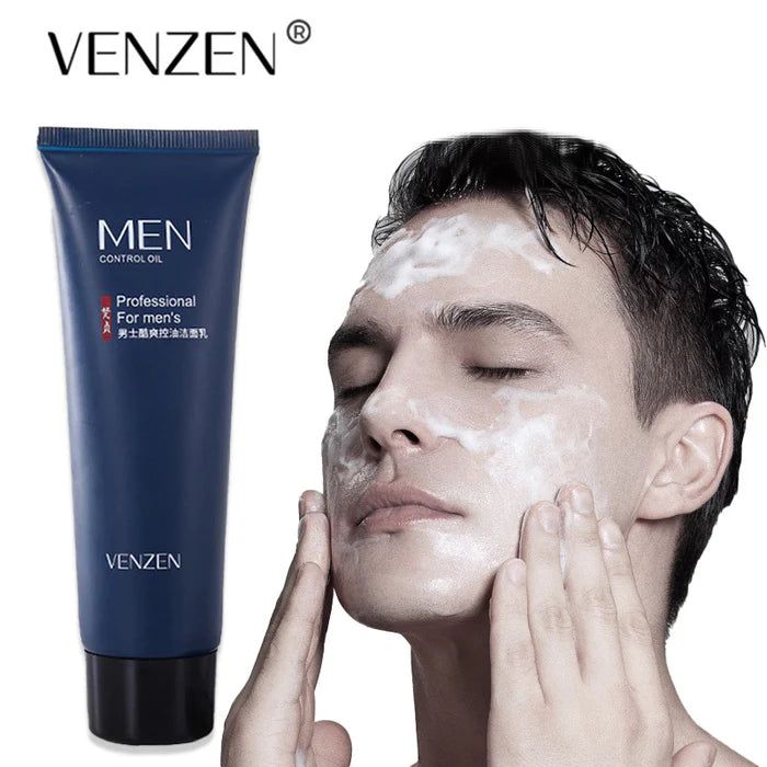 VENZE Men Cool Oil Control Cleanser - 80g