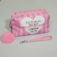 Victoria Secret Makeup Carry Pouch With Bow Keychain