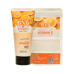 BNB Vitamin C Bright Booster ( Scrub 200ml + Mask 120gm)