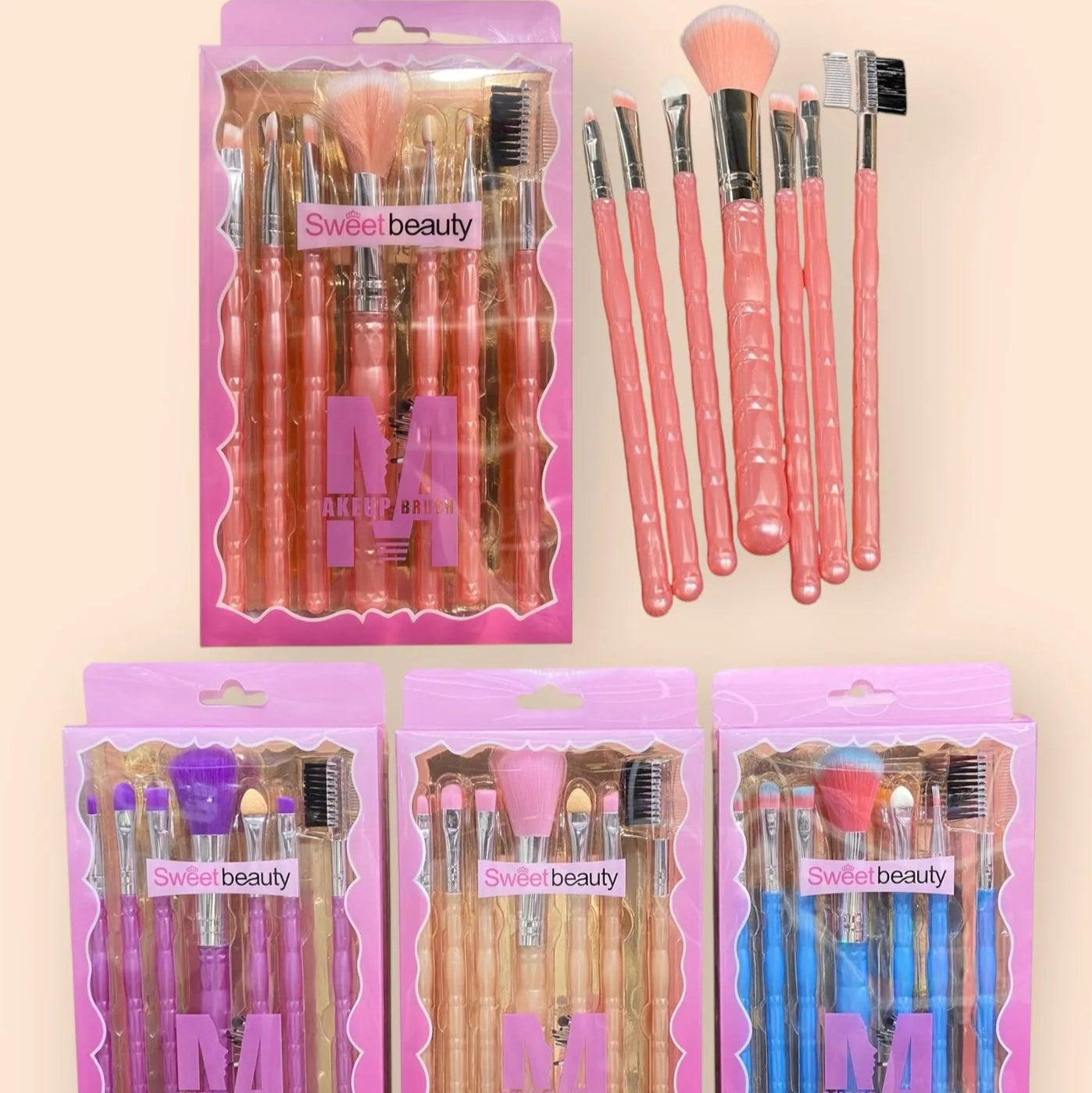 Sweet Beauty 7-Piece Makeup Brush – Each Set