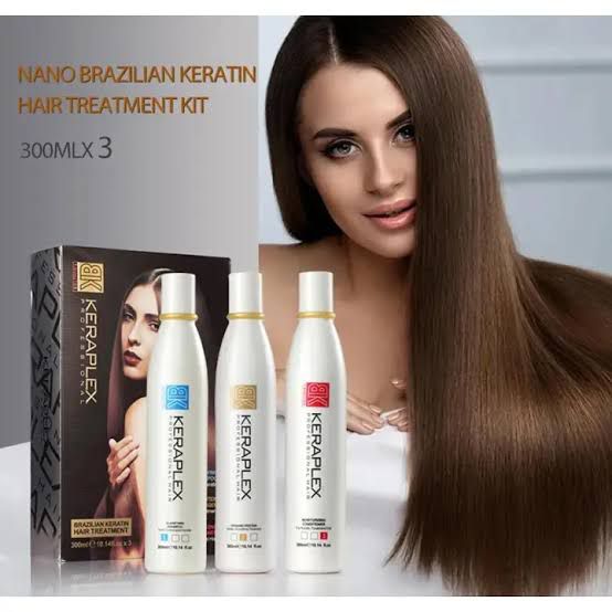 Nano Brazilian Keratin Hair Treatment Kit 300ml x 3 Ameena.pk